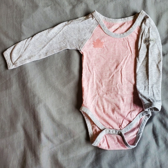 Juddlies Organic Cotton Long Sleeve Onesie - Picture 1 of 4
